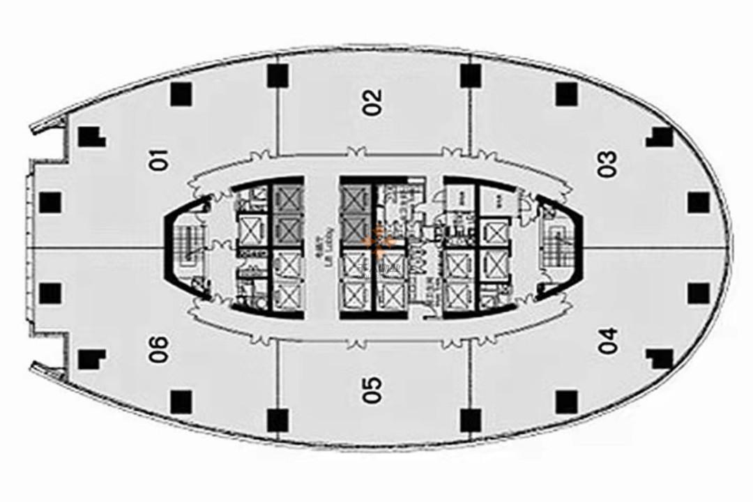 黃浦 豐盛創(chuàng)建大廈 150平米 簡裝